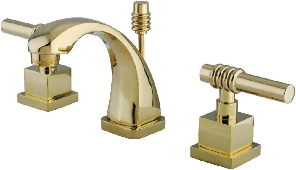 Kingston Brass KS494.QL Milano 1.2 GPM Widespread Bathroom Faucet - Brass